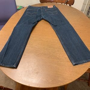 Levis 514 Sz 34x30 **36x30 Jeans Mens Slim Straight Blue Denim Dark Wash Zip Fly